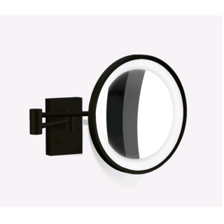 Decor Walther BS Косметическое зеркало с подсветкой Matt Black, Nero Opaco