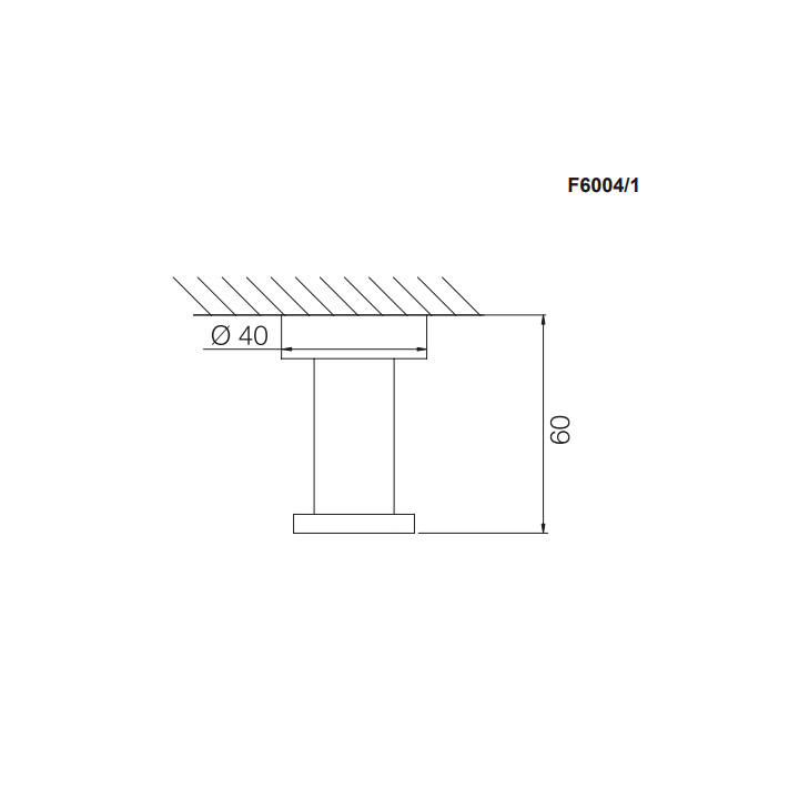 Крючок F6004/1HS Fima Carlo Frattini Accessori