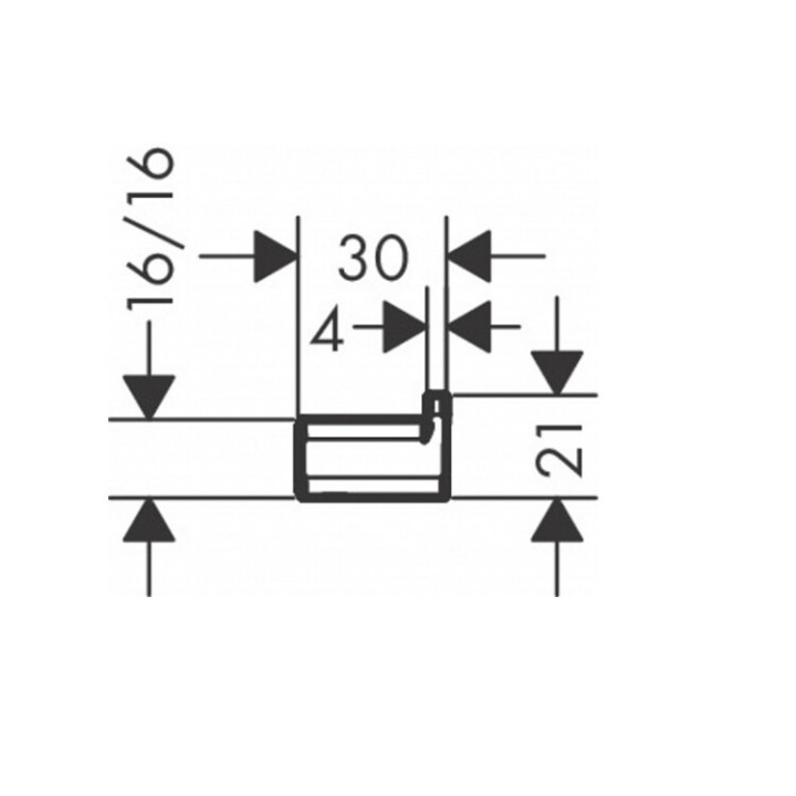 Hansgrohe 41742670 AddStoris Matt Black крючок