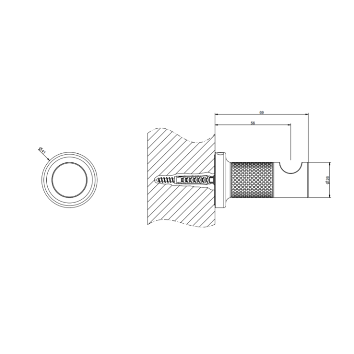 Gessi 58521#031 крючок хром Inciso