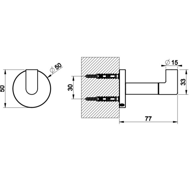 Крючок Gessi 63821#726 Warm Bronze Brushed