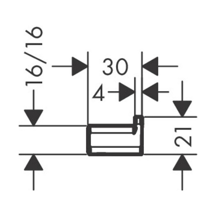 Hansgrohe 41742340 крючок AddStoris Brushed Black Chrome