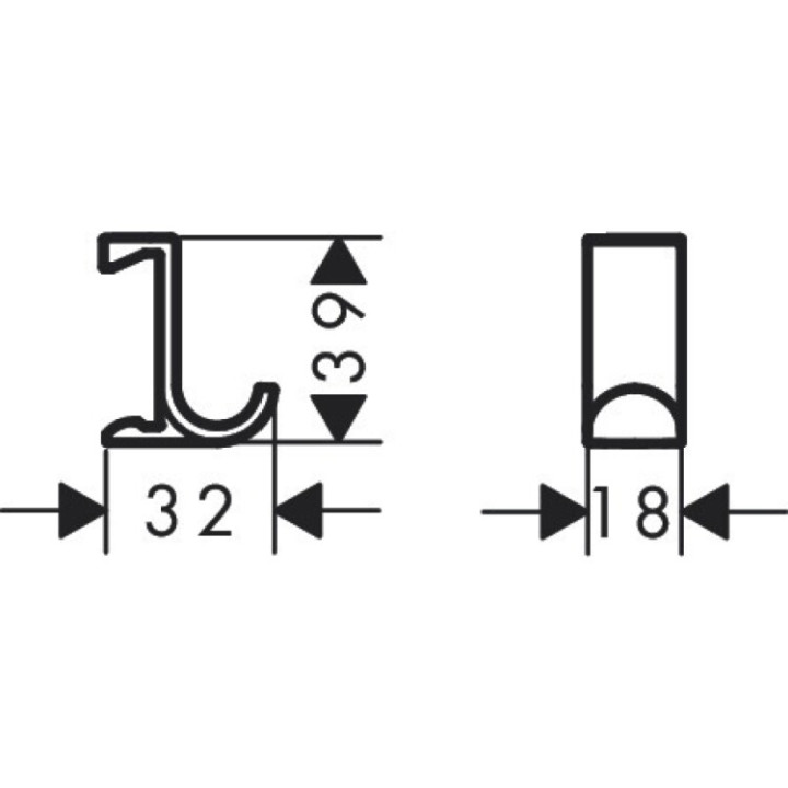 Hansgrohe 28915210 крючок WallStoris песок
