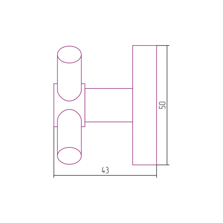 Крючок Сунержа Виктория 9007-3007-0000 двойной