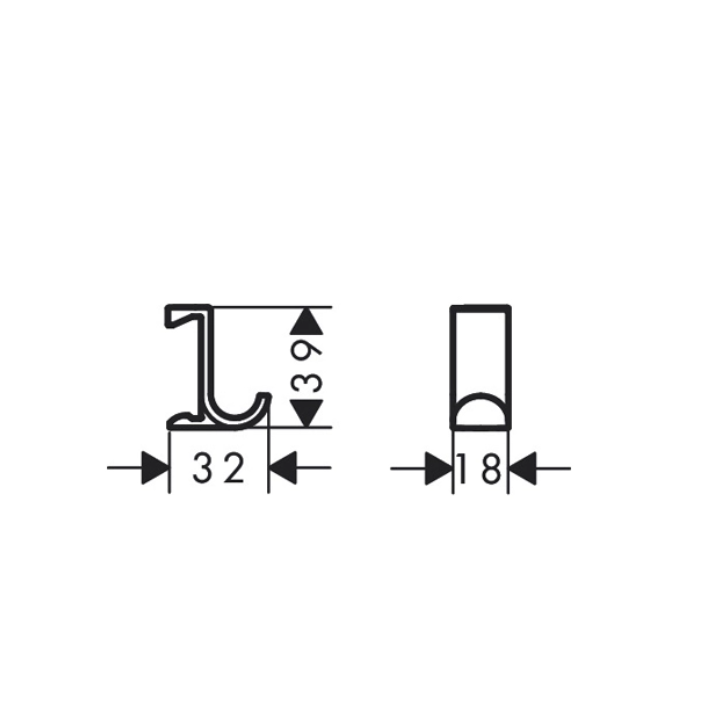 Hansgrohe 27914700 крючок WallStoris белый