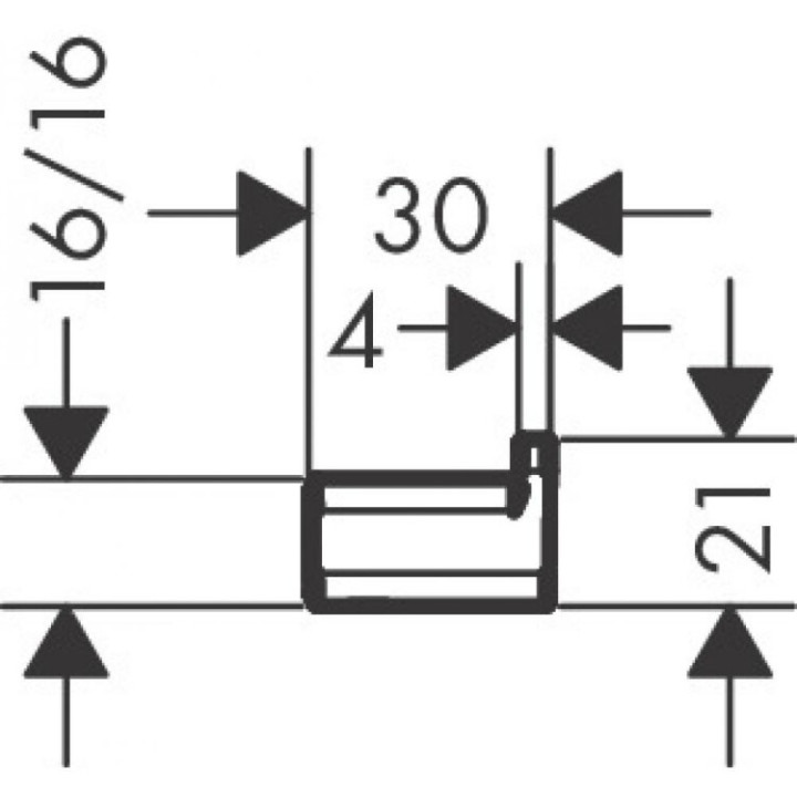 Hansgrohe 41742700 крючок AddStoris белый