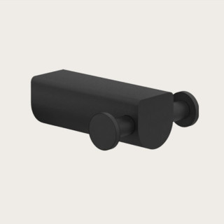 Gessi 59522#299 крючок двойной Matt Black Rilievo