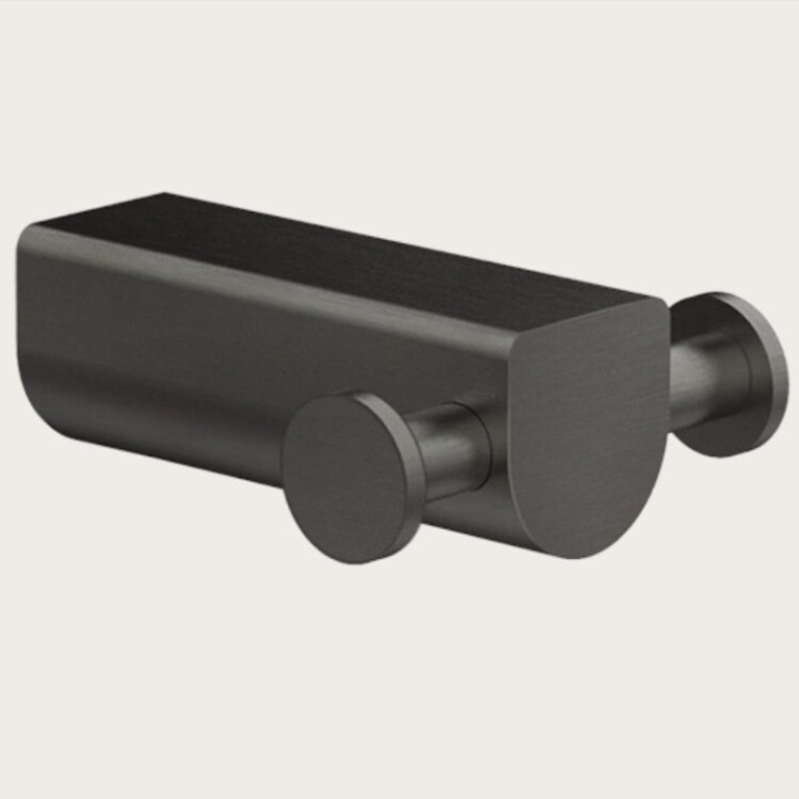 Gessi 59522#707 двойной крючок Black Metal Brushed