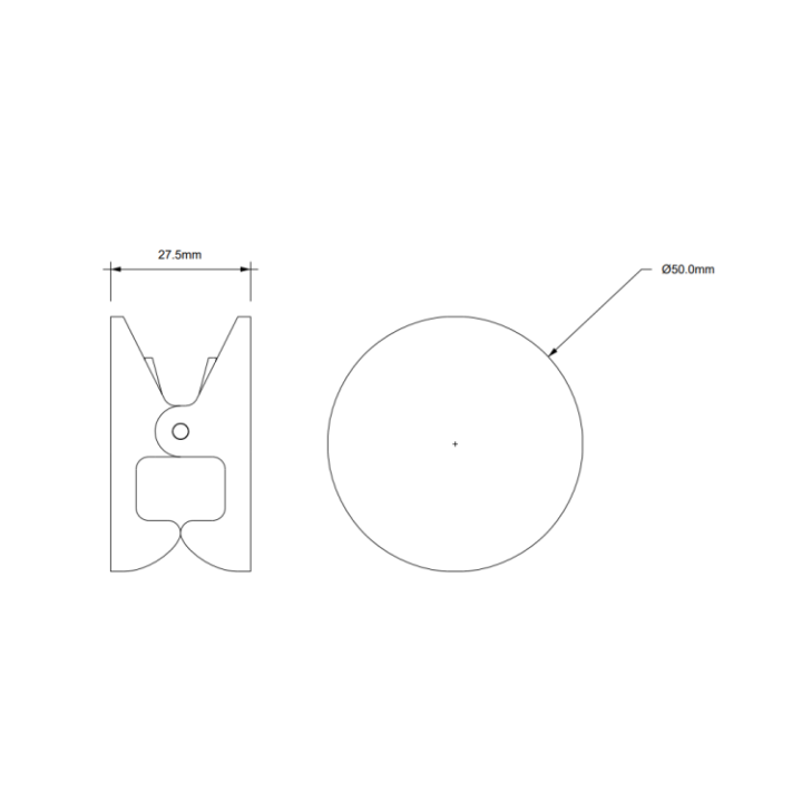 Крючок Decor Walther 0907460 Matt Black