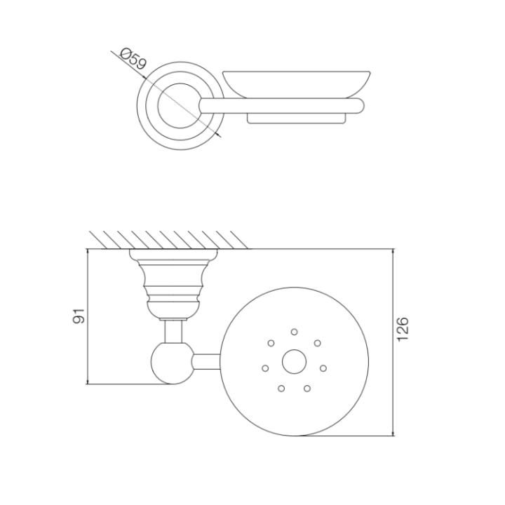 F6063/2CR Мыльница Fima Carlo Frattini Accessori
