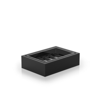 Decor Walther Brownie Мыльница подвесная для ванны Matt Black, Nero Opaco