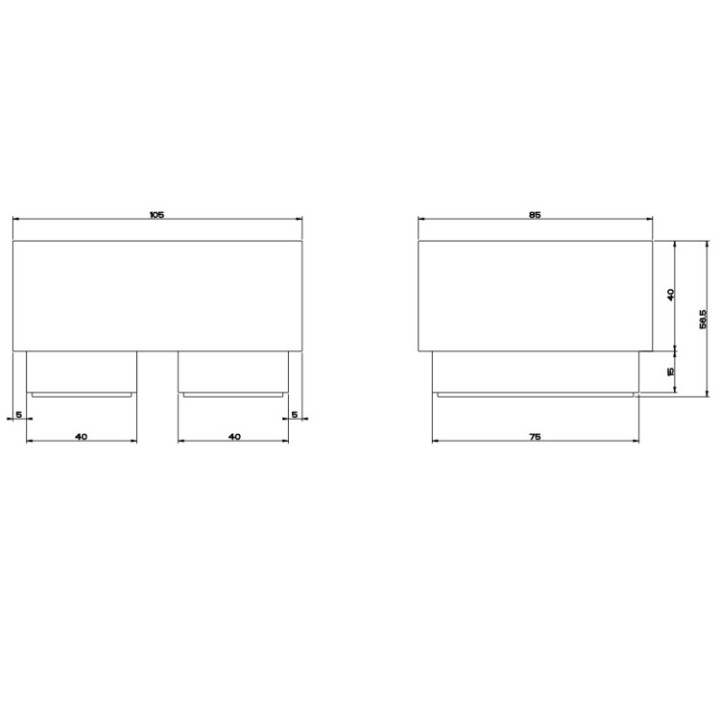 Gessi 20825#726 мыльница Rettangolo Warm Bronze