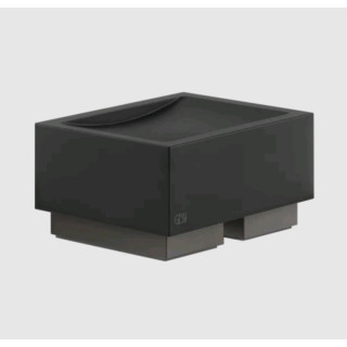 Gessi Rettangolo Мыльница подвесная для ванны Black Metal Brushed PVD