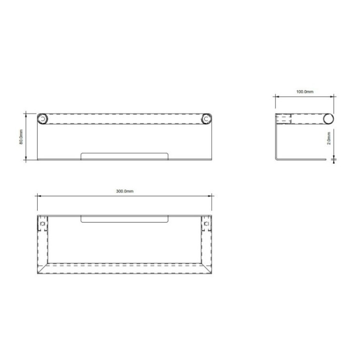 Decor Walther 0863982 полка для ванны золото