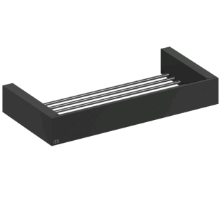 Gessi Rettangolo Полка для ванны 30x12 см Matt Black, Nero Opaco