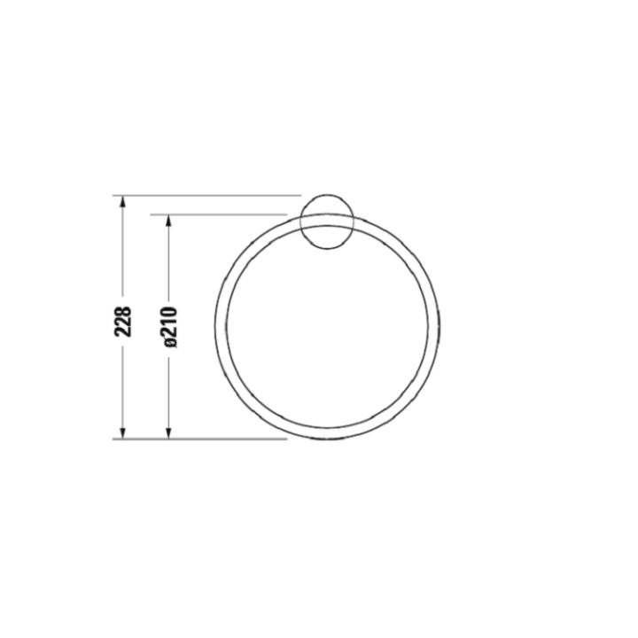 Duravit 0099471000 полотенцедержатель кольцо