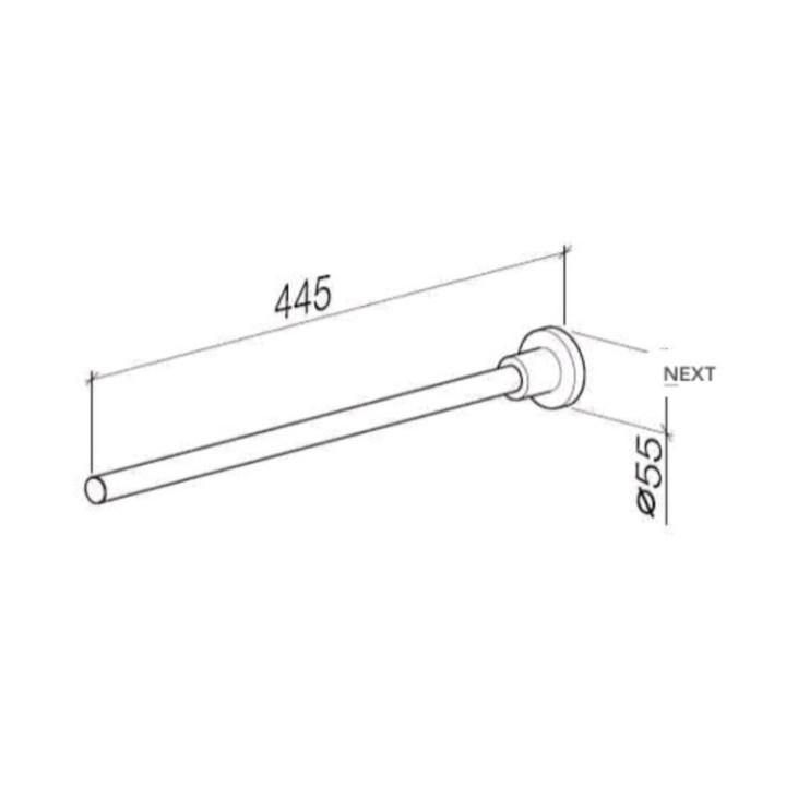 Dornbracht 8321189233 полотенцедержатель Matt Black