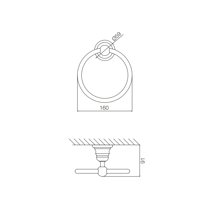 F6062/1OR полотенцедержатель Fima Carlo Frattini
