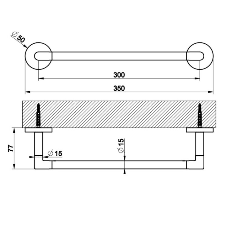 Gessi Ingranaggio 63897#030 полотенцедержатель