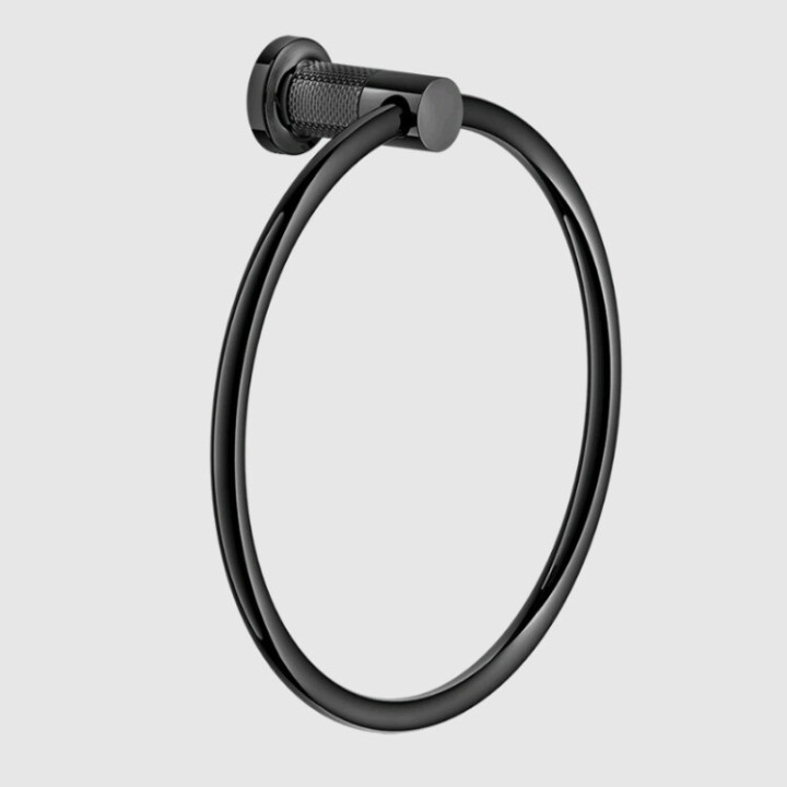 Gessi 58509#706 полотенцедержатель кольцо, Black