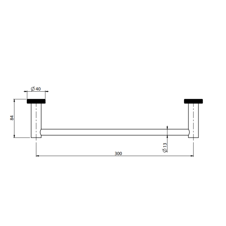 F6000T/30XCR полотенцедержатель 30 см Accessori