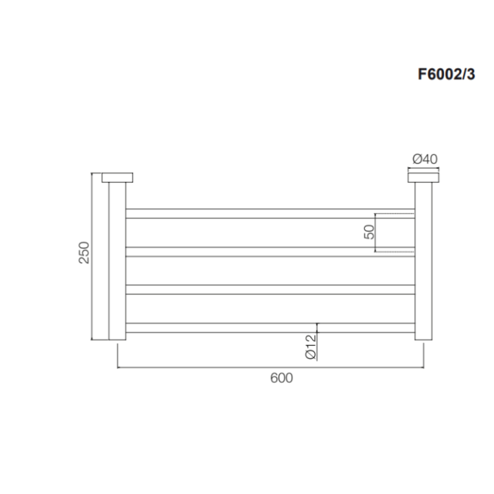 Fima F6002/3OR полотенцедержатель полка 60 см