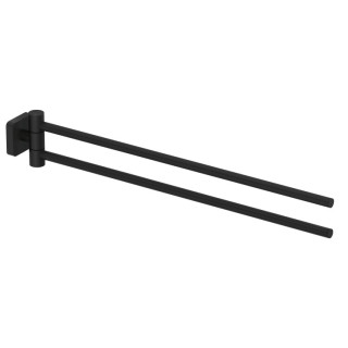 Kludi VELA S Полотенцедержатель двойной для ванны 44.1 см Matt Black, Nero Opaco