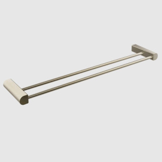 Gessi Rilievo Полотенцедержатель двойной для ванны 62.8 см Finox Brushed Nickel