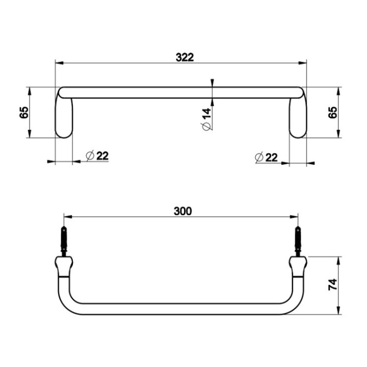 Gessi 38097#031 полотенцедержатель Goccia