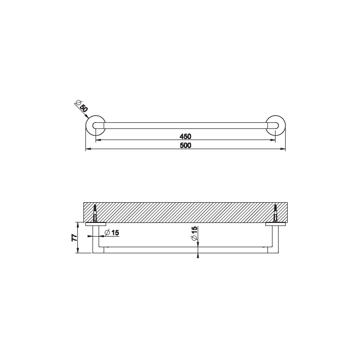 Gessi 63700#726 полотенцедержатель для ванны бронза