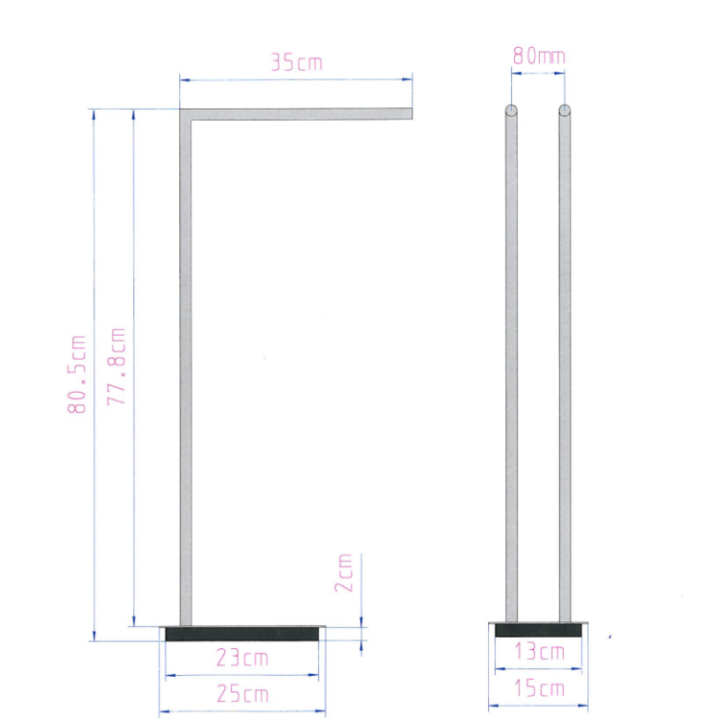 Decor Walther 0504800 полотенцедержатель двойной 15 см