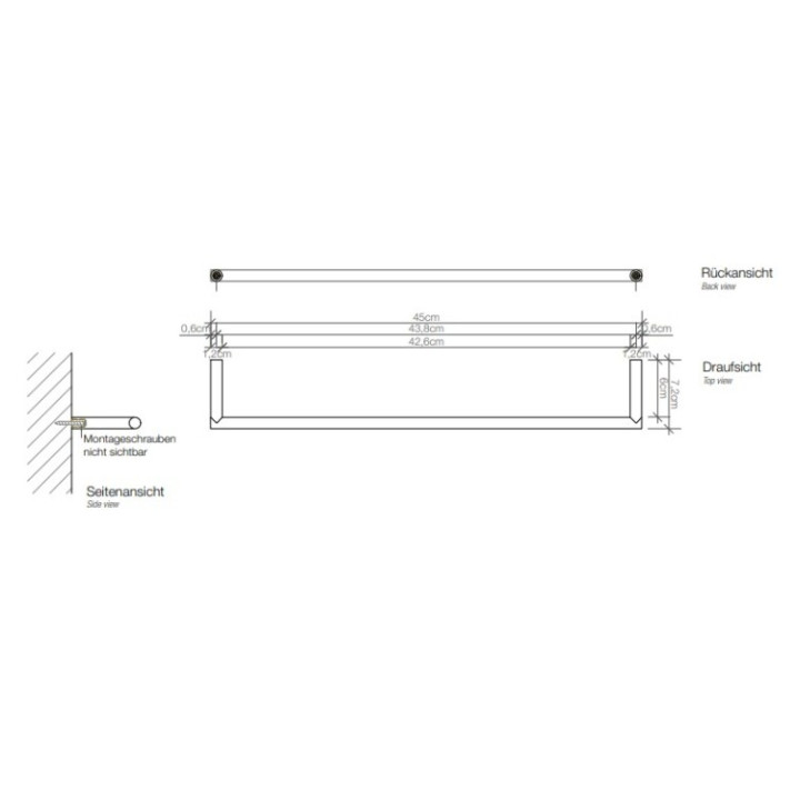 Decor Walther 0520850 полотенцедержатель, белый