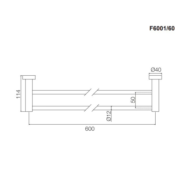 Fima Carlo Frattini F6001/60OR полотенцедержатель 60 см