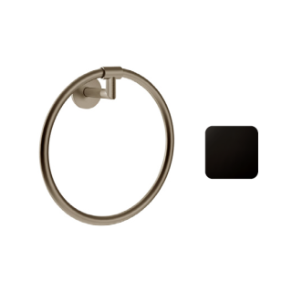 Gessi Ingranaggio Полотенцедержатель кольцо для ванны 22.2 см черный металл брашированный PVD