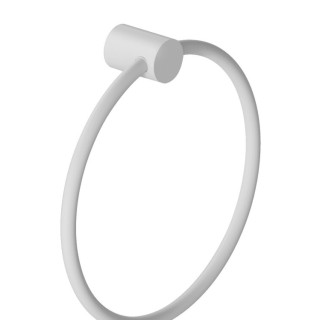 Kludi VELA R Полотенцедержатель кольцо для ванны 20 см Matt White, Bianco Opaco
