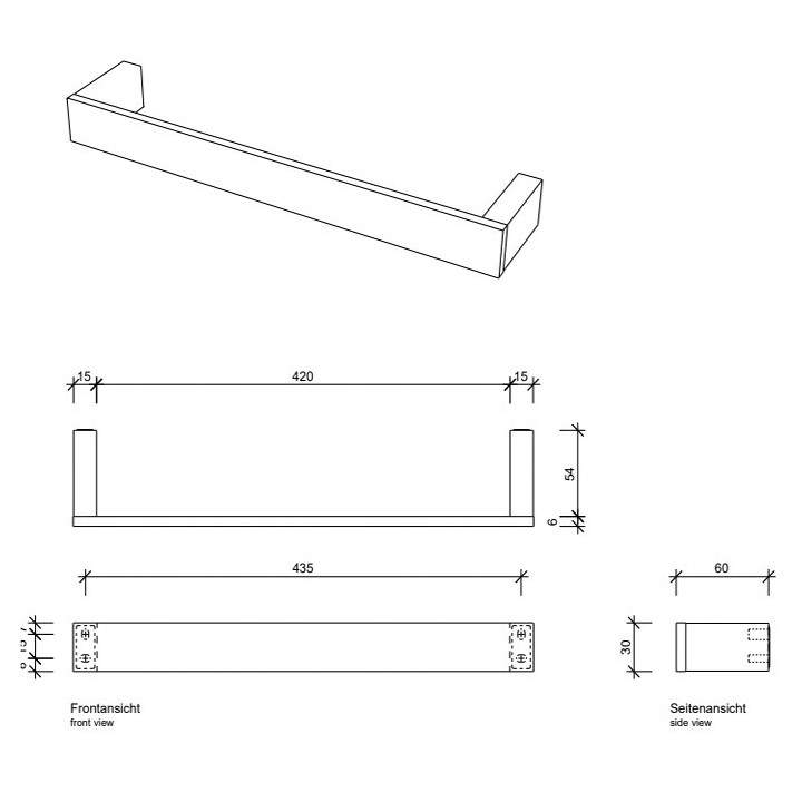 Decor Walther 0650700 полотенцедержатель 45 см
