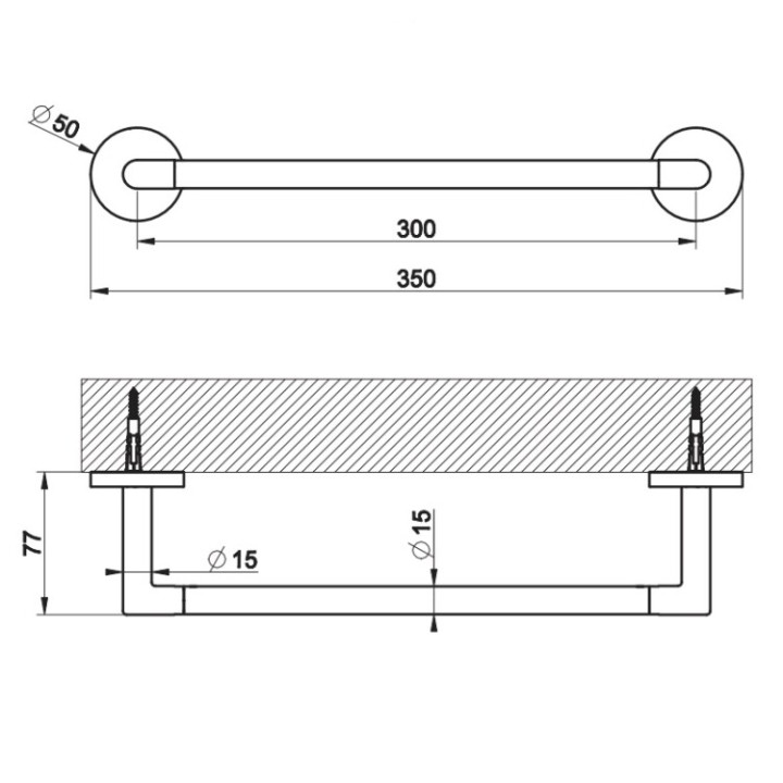 Gessi 63697#707 полотенцедержатель Ventaglio
