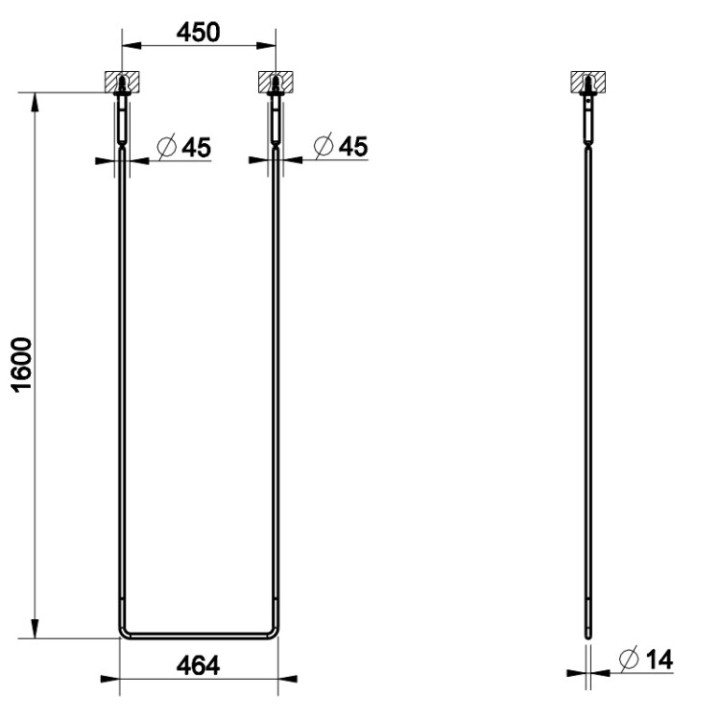 Полотенцедержатель Gessi 38144#713 латунь