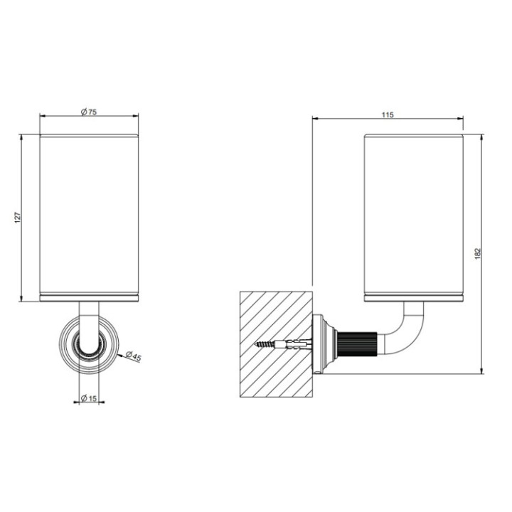 Gessi 65407#720 стакан для ванны Nickel PVD