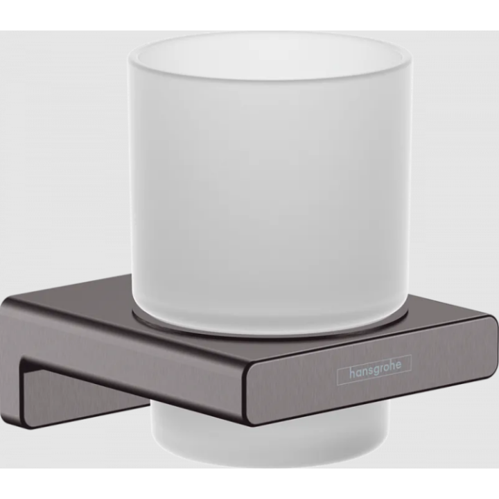 Hansgrohe 41749340 стакан AddStoris Brushed Black Chrome