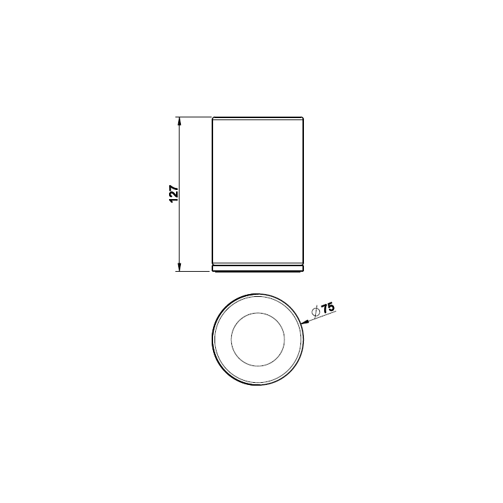 Gessi 58531#735 стакан Inciso Warm Bronze PVD