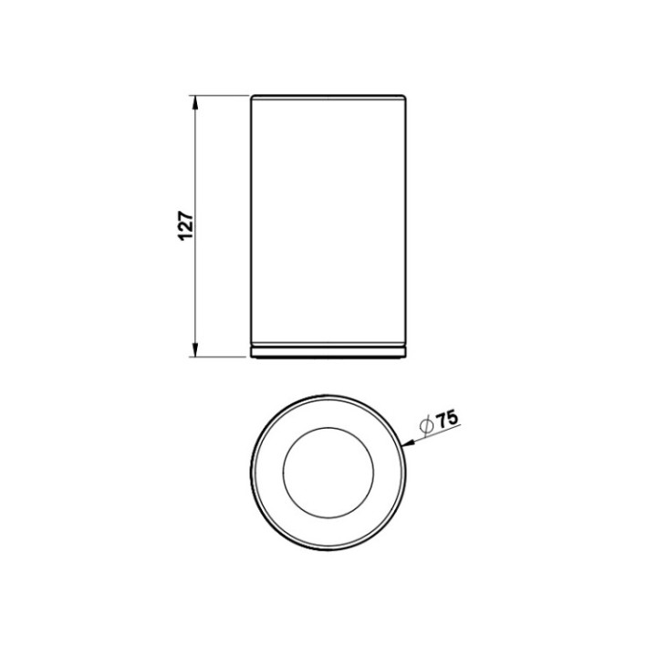 Gessi 58531#707 стакан Inciso Black Metal, керамика