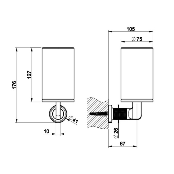 Gessi 58508#713 стакан для ванны Antique Brass