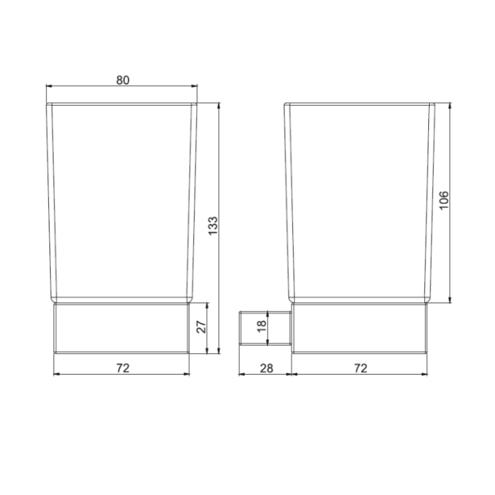 F6023/1WOS стакан Fima Carlo Frattini Accessori