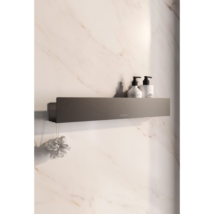 Полка для ванны Boheme 10967-GM Gun Metall