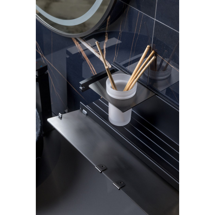 Boheme 10966-GM полка для ванны Gun Metall