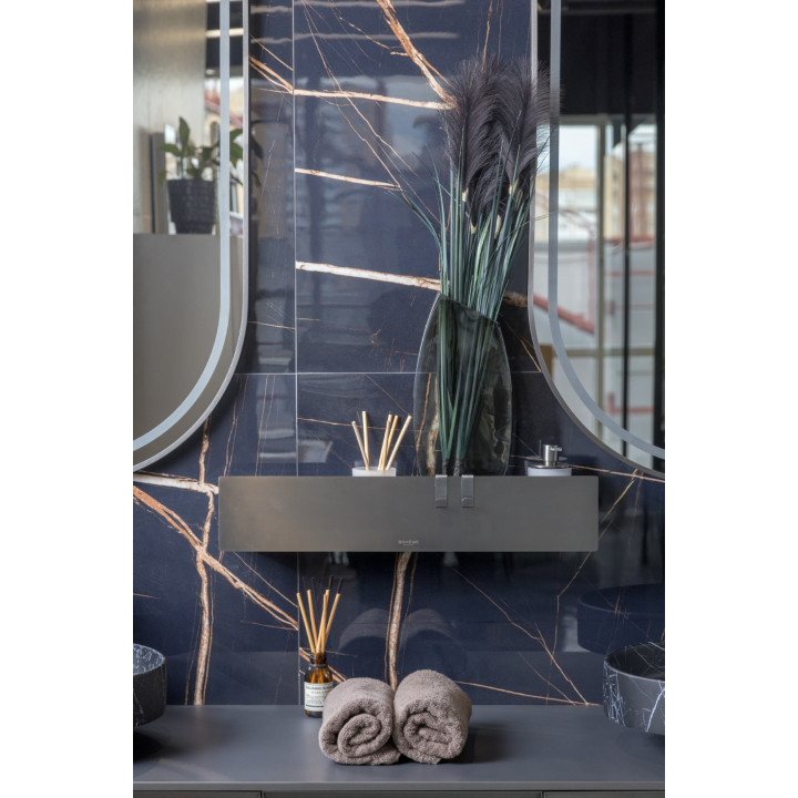 Boheme 10966-GM полка для ванны Gun Metall