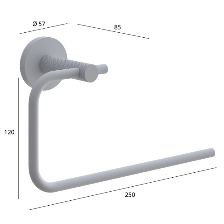 Boheme 10975-CR полотенцедержатель Chrome 25 см
