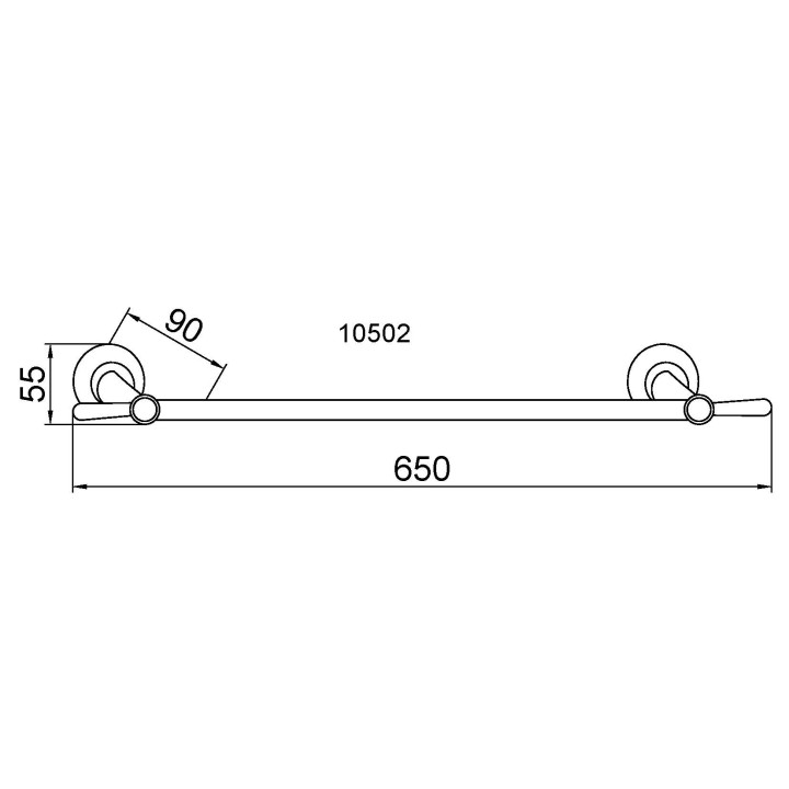 Boheme 10502 полотенцедержатель Gold 6.5 см