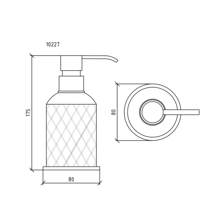 Boheme 10227 дозатор для мыла Chrome